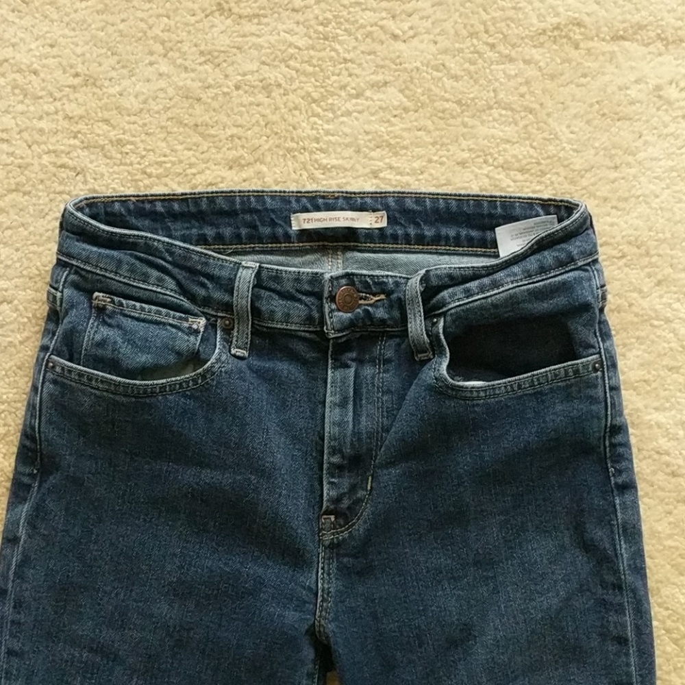 721 Levi's high rise skinny